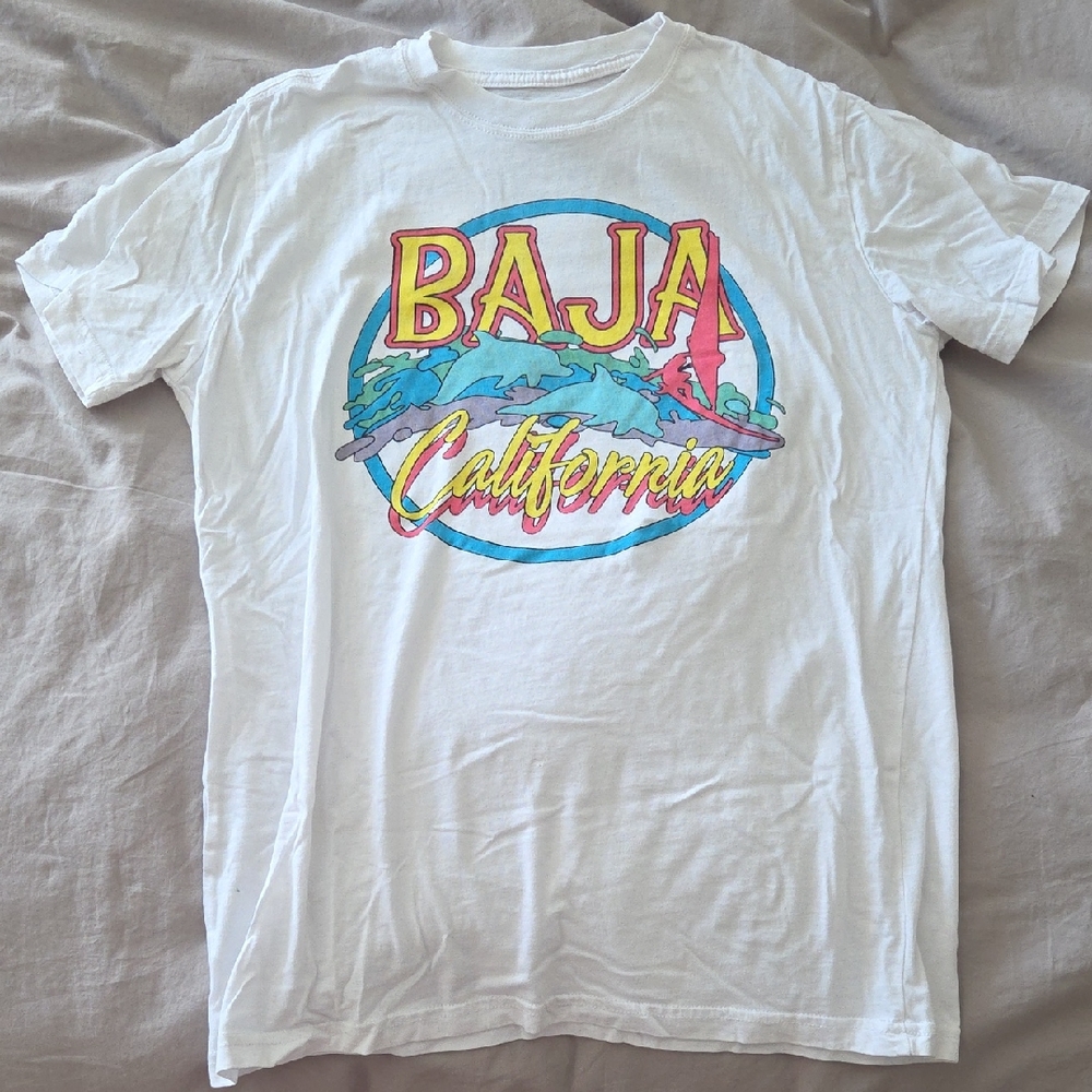 *4/$15 Deal* Mighty Fine White Baja California Tee